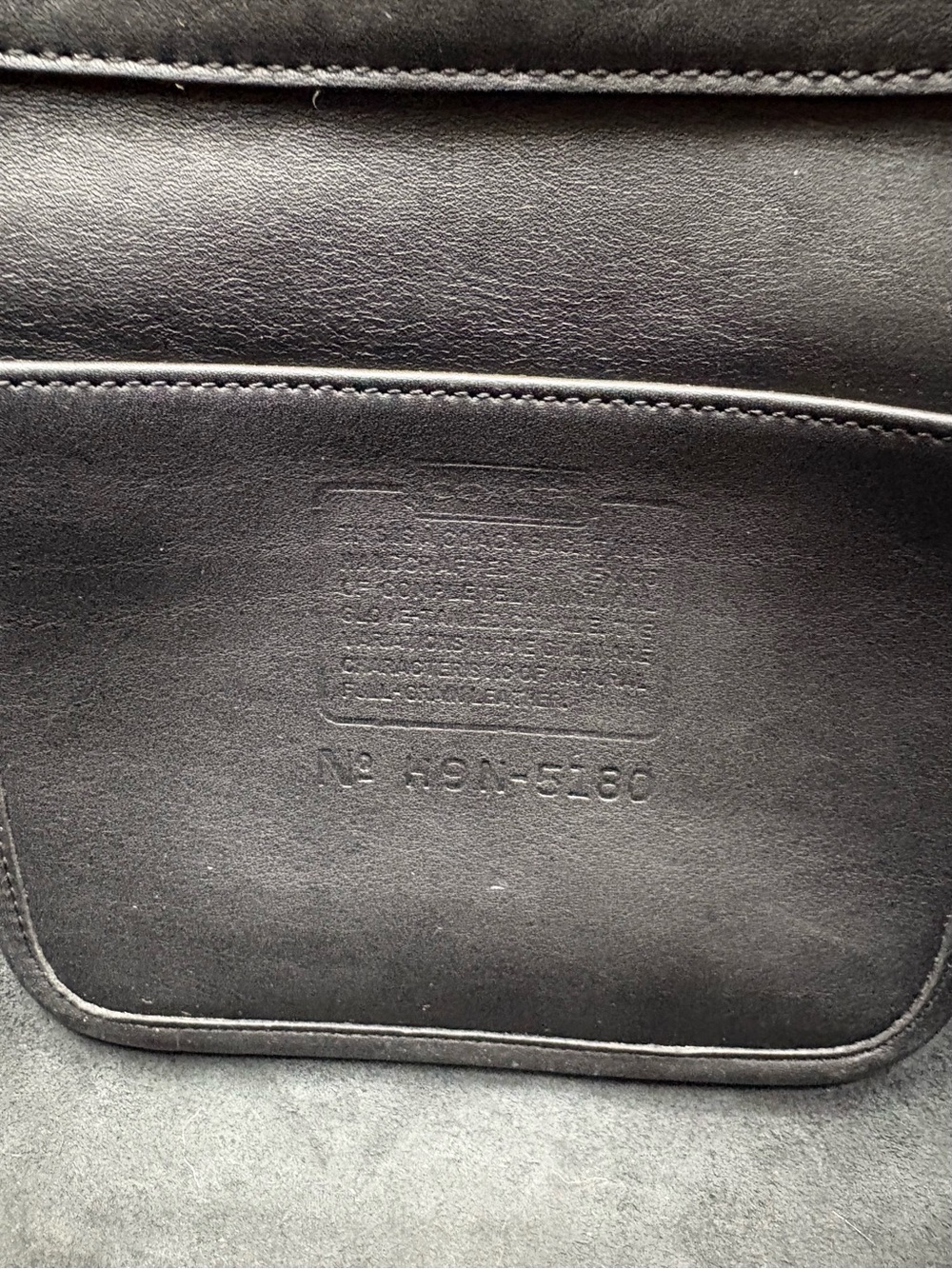 COACH Vintage Metropolitan Black Leather Nickel Briefcase Laptop Bag 5180 *READ* - Picture 10 of 16